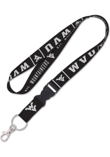 West Virginia Mountaineers Blackout Lanyard - Navy Blue