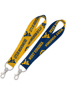 West Virginia Mountaineers Keystrap Lanyard - Navy Blue