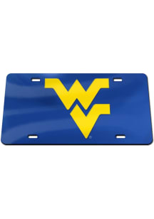 West Virginia Mountaineers Navy Blue Logo on Team Color Car Accessory License Plate
