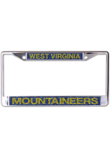 West Virginia Mountaineers Glitter License Plate Frame - Navy Blue