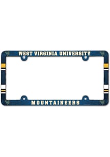 West Virginia Mountaineers Plastic License Plate Frame - Navy Blue
