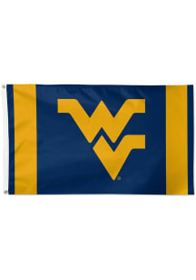 West Virginia Mountaineers 3x5 Vertical Stripes Silk Screen Grommet Flag - Navy Blue