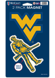 West Virginia Mountaineers 5x9 2pk Magnet