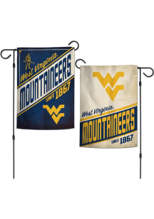 West Virginia Mountaineers Retro 2 Sided Garden Flag - Navy Blue