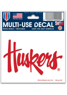 Nebraska Cornhuskers 5x7 Auto Decal - Red