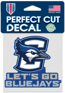 Creighton Bluejays 4x4 slogan Auto Decal - Blue