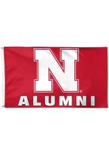 Nebraska Cornhuskers alumni Silk Screen Grommet Flag - Red