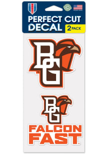 Bowling Green Falcons 2pk Auto Decal - Orange