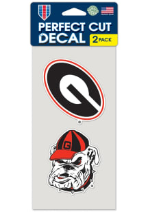 Georgia Bulldogs Perfect Cut Auto Decal - Red