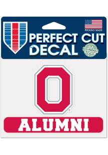 Ohio State Buckeyes 4.5x7.5 Alumni Auto Decal - Red