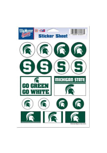 Michigan State Spartans 5x7 Stickers - Green