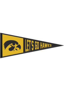 Iowa Hawkeyes 13x32 Slogan Pennant - Yellow