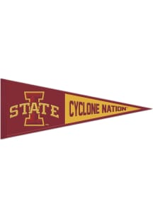 Iowa State Cyclones 13x32 Slogan Pennant - Red