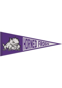 TCU Horned Frogs 13x32 Primary Logo Pennant - Purple