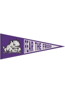 TCU Horned Frogs 13x32 Slogan Pennant - Purple