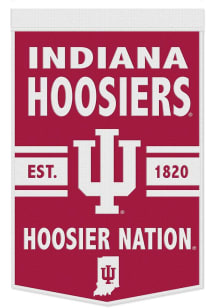 Indiana Hoosiers 24x38 Slogan Banner - Red