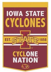 Iowa State Cyclones 24x38 Slogan Banner - Red