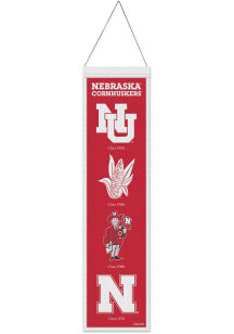 Nebraska Cornhuskers 8x32 Evolution Banner - Red
