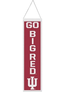 Indiana Hoosiers 8x32 Slogan Banner - Red