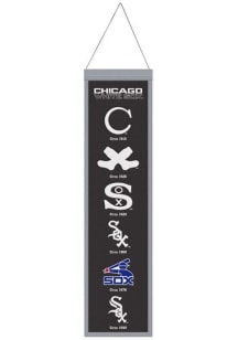 Chicago White Sox 8x32 Evolution Banner - Black