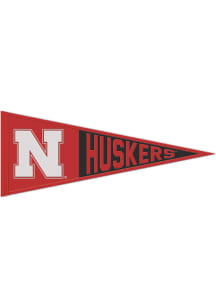 Nebraska Cornhuskers 13x32 Primary Logo Pennant - Red