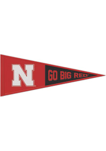 Nebraska Cornhuskers 13x32 Slogan Pennant - Red
