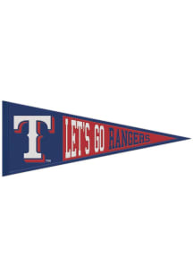 Texas Rangers 13x32 Slogan Pennant - Blue