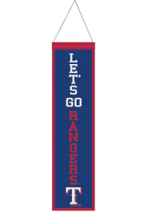 Texas Rangers 8x32 Slogan Banner - Blue