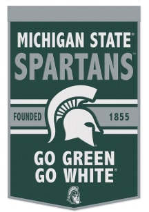 Michigan State Spartans 24x38 Slogan Banner - Green