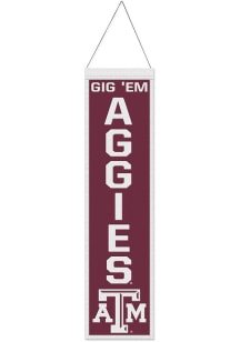 Texas A&M Aggies 8x32 Slogan Banner - Maroon