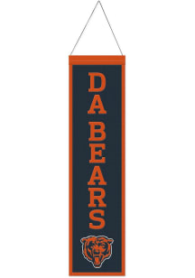 Chicago Bears 8x32 Slogan Banner - Navy Blue
