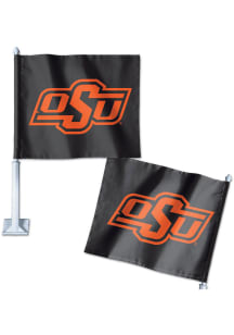 Oklahoma State Cowboys 2 sided Car Flag - Black