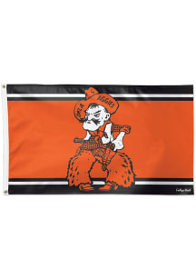 Oklahoma State Cowboys vault 3x5 Silk Screen Grommet Flag - Orange