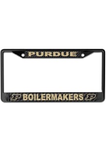 Purdue Boilermakers Black License Plate Frame - Black