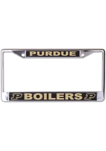 Purdue Boilermakers Chrome License Plate Frame - Black