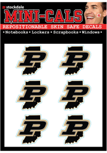Purdue Boilermakers 6pk State Shape Tattoo