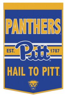 Pitt Panthers 24x38 Slogan Banner - Blue