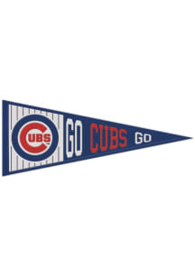 Chicago Cubs 13x32 Slogan Pennant - Blue