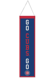 Chicago Cubs 8x32 Slogan Banner - Blue