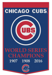 Chicago Cubs 24x38 Champion Banner - Blue