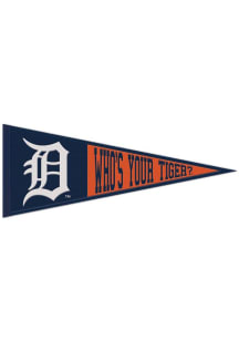Detroit Tigers 13x32 Slogan Pennant - Navy Blue