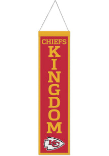 Kansas City Chiefs 8x32 Slogan Banner - Red