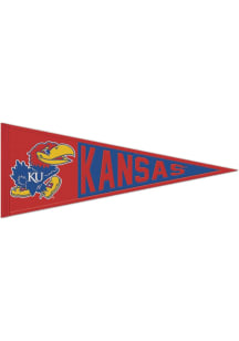 Kansas Jayhawks 13x32 Primary Logo Pennant - Blue