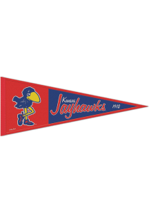 Kansas Jayhawks 13x32 Vault Logo Pennant - Blue