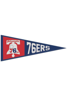 Philadelphia 76ers 13x32 Retro Pennant - Blue
