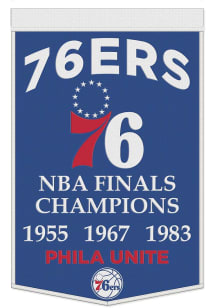 Philadelphia 76ers 24x38 Celebration Banner - Blue