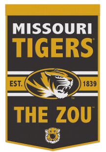 Missouri Tigers 24x38 Slogan Banner - Black