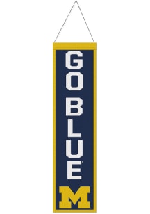 Michigan Wolverines 8x32 Slogan Banner - Blue