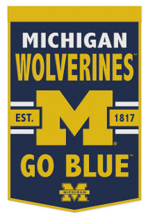 Michigan Wolverines 24x38 Slogan Banner - Blue