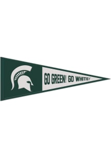 Michigan State Spartans 13x32 Slogan Pennant - Green